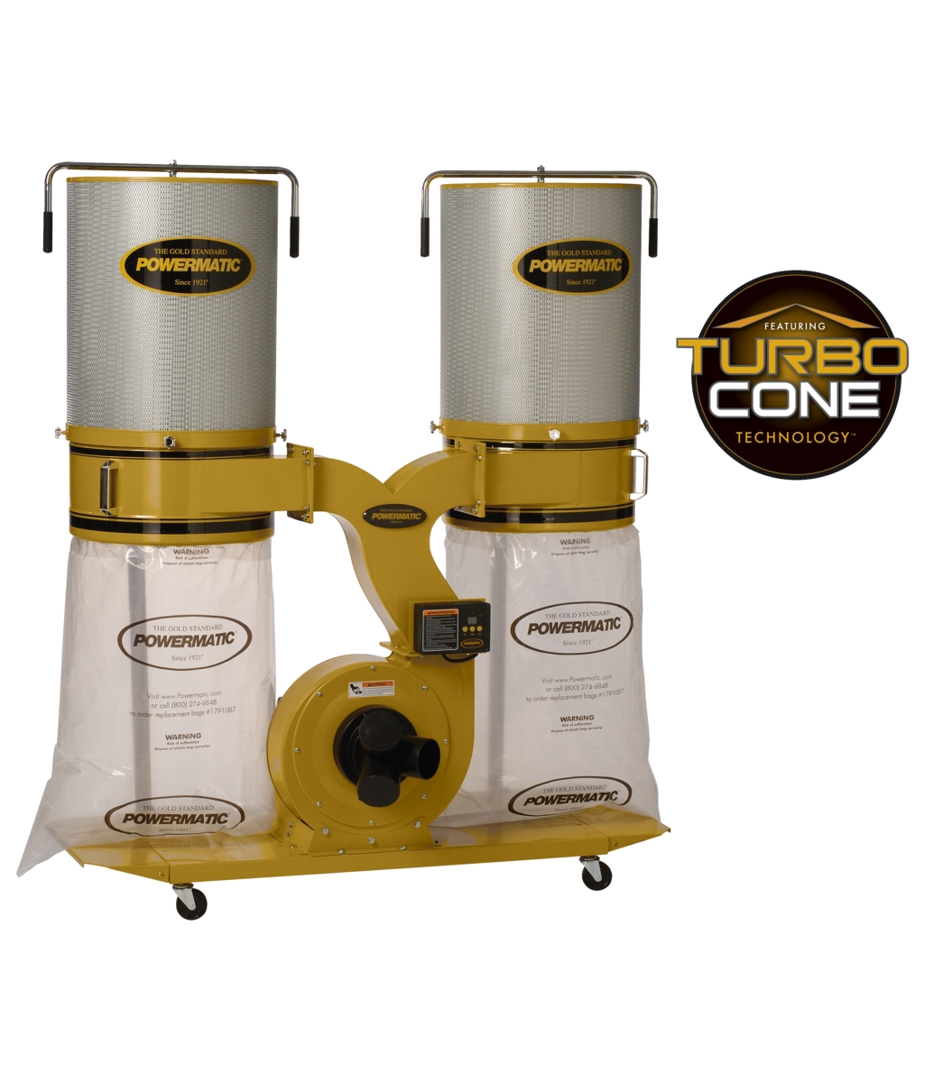 Powermatic PM1900TX-CK3 Dust Collector 3HP 3PH 230/460V 2-Micron Canister Kit - 1792074K