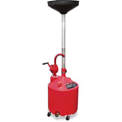 BenPak RD-18G 18-Gallon Upright Portable Oil Drain with Pump - 5150995