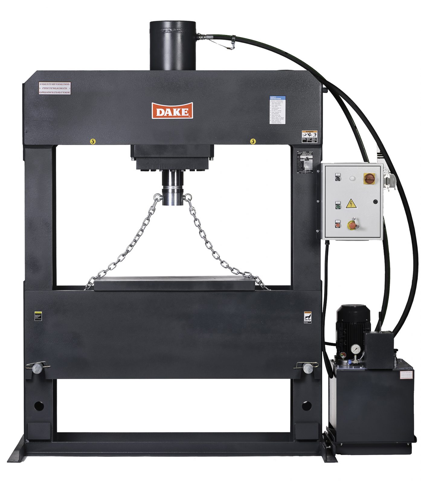 Dake 200 ton Electrically Operated H-frame 220v-3 ph - 972017-2