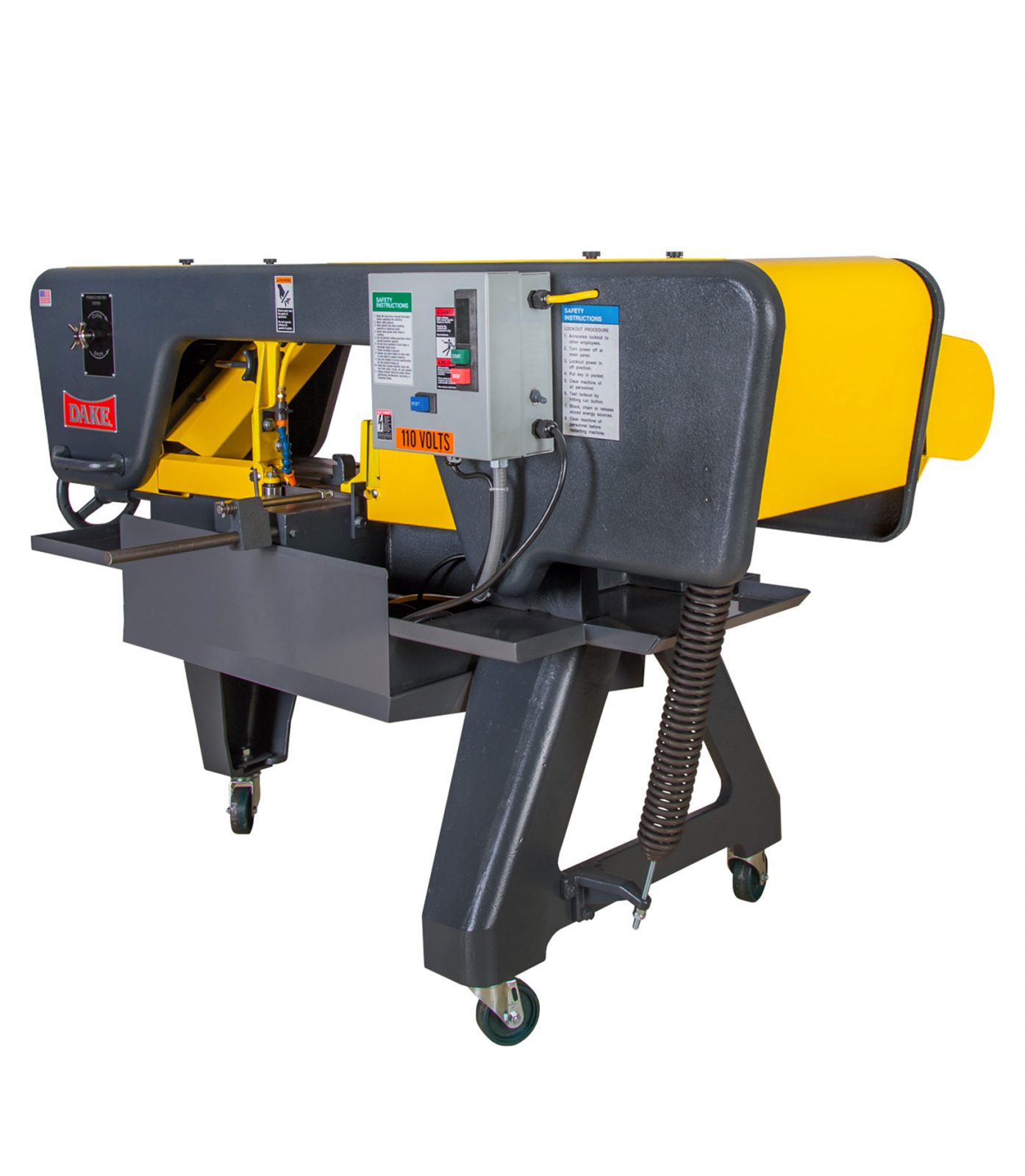 Dake j-saw Horizontal Bandsaw 10' rounds, 18' flats 220v-1 ph - 985017-2