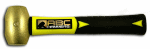 ABC Hammer 2 lb Brass Hammer with 10 inch Fiberglass Handle - ABC2BF