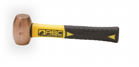 ABC Hammer 2 lb Bronze Hammer with 10 inch Fiberglass Handle - ABC2BZF