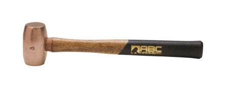ABC Hammer 3 lb Bronze Hammer with 15 inch Wood Handle - ABC3BZW