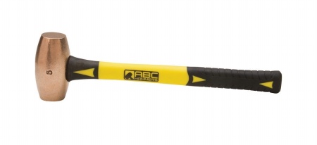 ABC Hammer 5 lb Bronze Hammer with 15 inch Fiberglass Handle - ABC5BZF