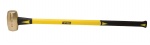 ABC Hammer 8 lb Brass Hammer with 34 inch Fiberglass Handle - ABC8BF