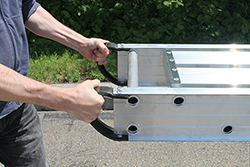 12 in x 20 ft Aluminum Plank, 2-Man, 500lb Rated