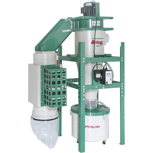 Grizzly 2 HP Dual-Filtration HEPA Cyclone Dust Collector - G0440HEP