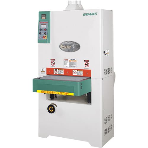 Grizzly 24 Inch 10 HP 3-Phase Platen Type Wide-Belt Sander - G0445