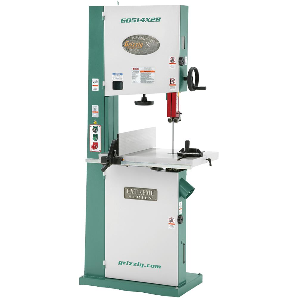 Grizzly 19 Inch 3 HP Extreme-Series Bandsaw with Motor Brake - G0514X2B