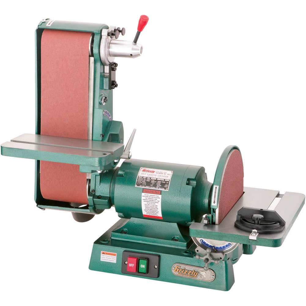Grizzly 6 Inch x 48 Inch Belt/12' Disc Combo Sander, 3450 RPM - G1183