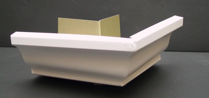 Hancock 5 Inch White Outside Box Mitre - 5-OTM