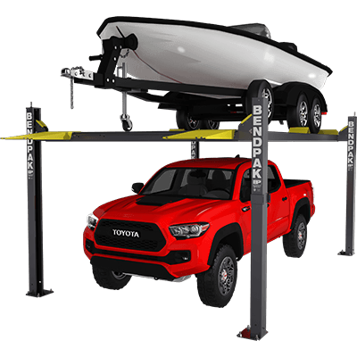 BendPak 4 Post Vehicle and Boat Storage Lift 7,500 LB Capacity - HD-7500BLX