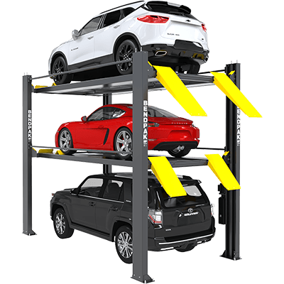 BendPak Tri-Level Parking Lift 9,000 and 7,000 Lb - HD-973PX
