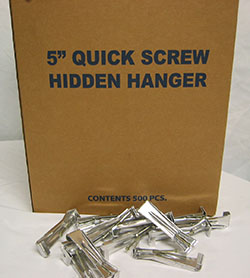 Hancock 5 Inch Hidden Gutter Hanger With Screw  - SCREW 500