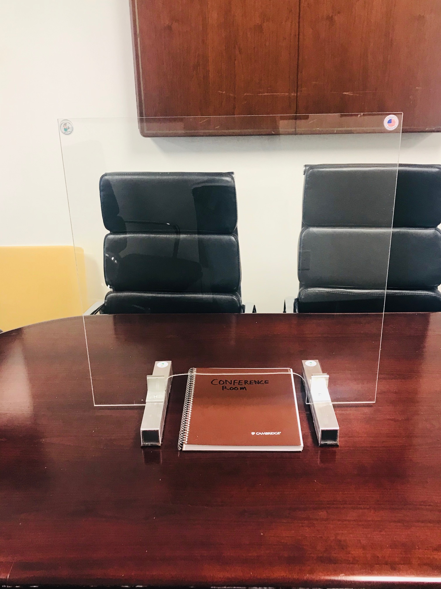 Sneeze Guard with Deluxe Aluminum Legs 24 inch Wide X 24 inch Tall Sneeze Shield Plexiglass - Acrylic