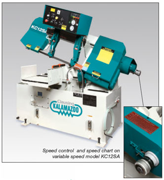Clausing Kalamazoo 12 In Semi-Automatic Bandsaw - KC12SA