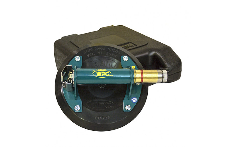 Wood's power grip 8 IN hand cup for flat surfaces with low vacuum audio alarm  - N4950WBP