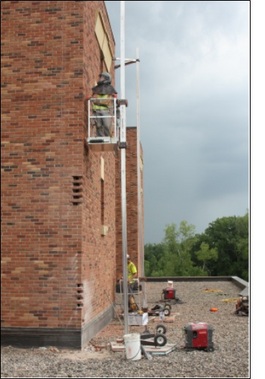 Reechcraft 36 ft. Single Mast PowerPole Tilt-Up System with Man Basket