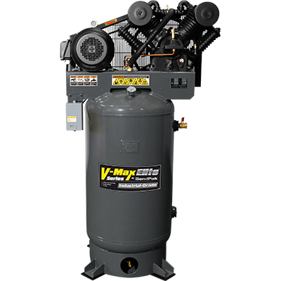 BendPak V-Max Elite Air Compressor / 10 HP / 120-Gallon Vertical Tank / 208-230V, 60 HZ 3-Phase- VMX-10120V-603