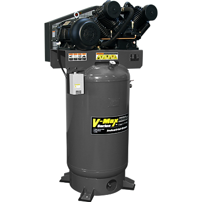 BendPak V-Max Elite Air Compressor / 7.5 HP / 80-Gallon Vertical Tank / 208-230V, 60 HZ 3-Phase - VMX-7580V-603