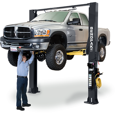 BendPak 2-Post Auto Lift 10000 LB Capacity With Symmetric Clearfloor - XPR-10S