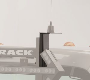Backrack  Antenna Mount Bracket 3-1/2 In. Square Base With 7/8 In. Hole - 91008