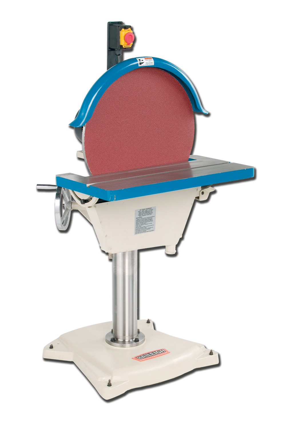 Baileigh 220 Volt Single Phase Disk Grinder with 20 in. Diameter - DG-500