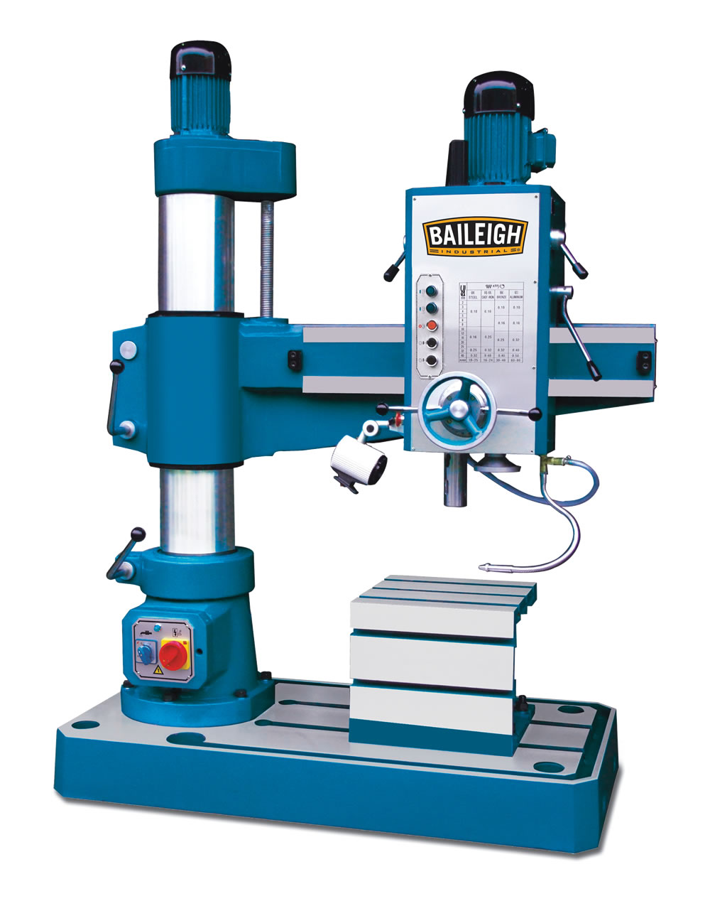 Baileigh Radial Drill Press includes Quick and Tapping Chuck - RD-1000M