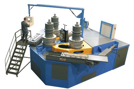 Baileigh 12-3/4 Inch Schedule 40 Double Pinch Mandrel Roll Bender R-H400