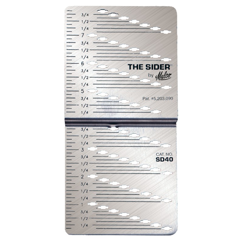 Malco Vinyl Siding Marking and Cutting Template 'The Sider' Double 4 in. - SD40