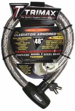 Supermax Security Armor Plated Stainless Steel Locking Cable 48 (L) X 26mm