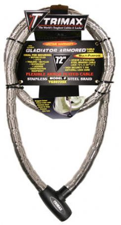 Supermax Security Armor Plated Stainless Steel Locking Cable 72 (L) X 26mm